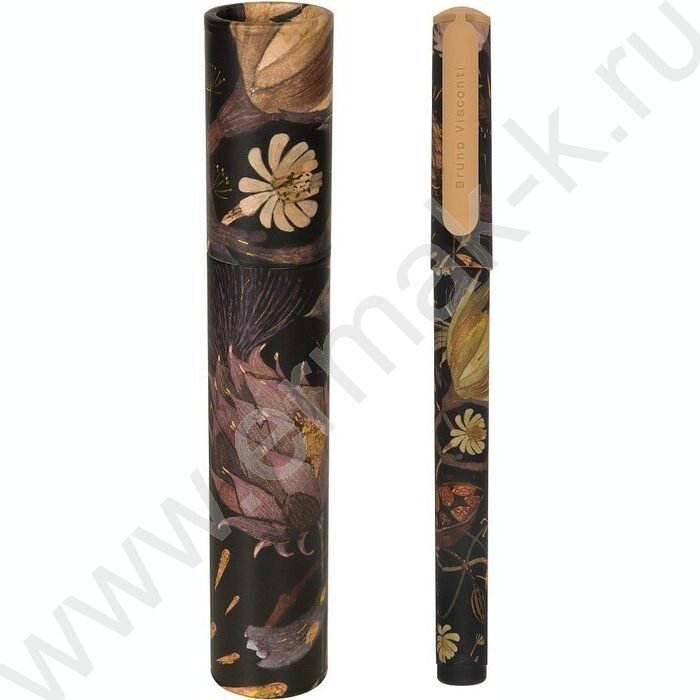 Ручка шар DreamWrite. Flora.Black night синяя 0,7мм 3вида | Фото 4