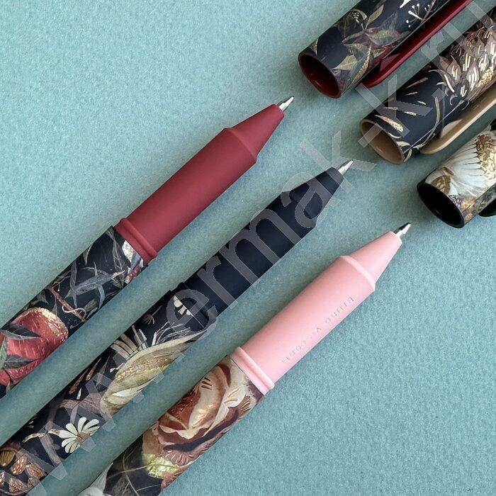 Ручка шар DreamWrite. Flora.Black night синяя 0,7мм 3вида | Фото 9