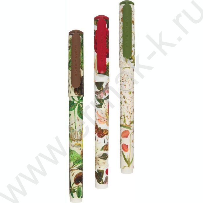 Ручка шар DreamWrite. Flora.Bloom flowers синяя 0,7мм 3вида | Фото 2