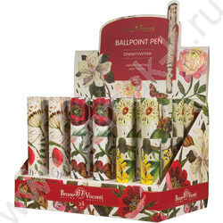 Ручка шар DreamWrite. Flora.Bloom flowers синяя 0,7мм 3вида | Фото 8