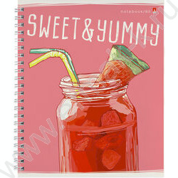 Тетрадь  80л А5+ клетка/спираль "My refresh" /глянец/ ассорти | Фото 3