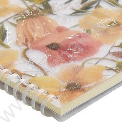 Тетрадь  60л клетка/спираль "Цветочная страсть" | Фото 3