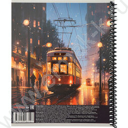 Тетрадь  48л клетка/спираль "Мой любимый город" /твин-лак/ ассорти | Фото 3