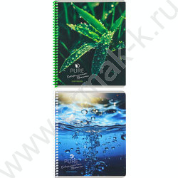 Тетрадь  48л клетка/спираль "Совершенная красота" /софт-тач/ ассорти | Фото 1