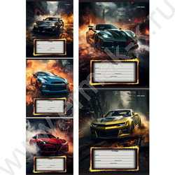 Тетрадь  12л линейка "Авто и драйв" 5видов | Фото 1