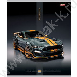 Тетрадь  48л клетка "Авто на черном фоне-1" ассорти | Фото 2