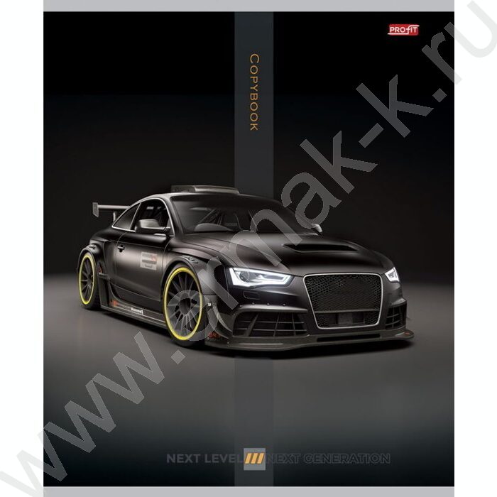 Тетрадь  48л клетка "Авто на черном фоне-1" ассорти | Фото 3