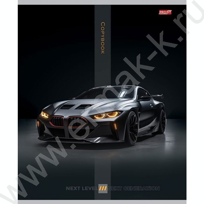 Тетрадь  48л клетка "Авто на черном фоне-1" ассорти | Фото 6