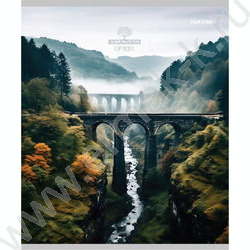 Тетрадь  48л клетка "Атмосферные виды" ассорти | Фото 3