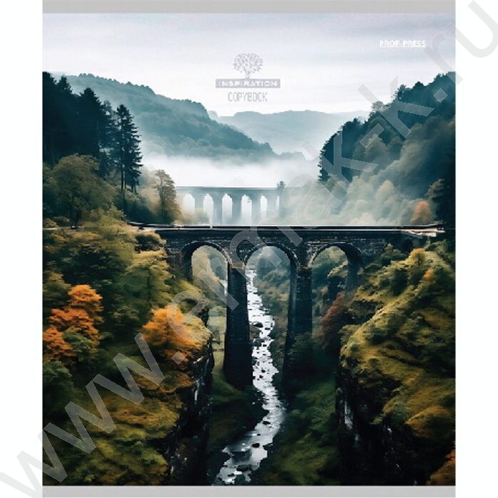 Тетрадь  48л клетка "Атмосферные виды" ассорти | Фото 3