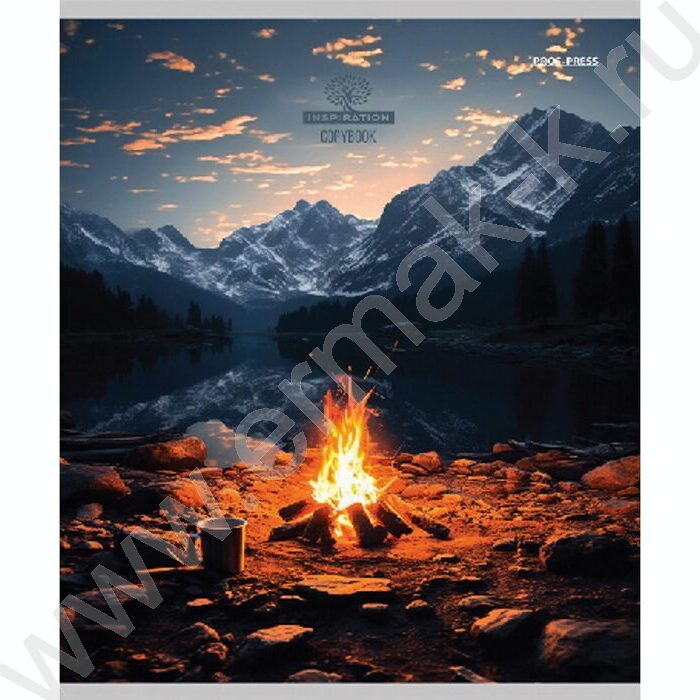 Тетрадь  48л клетка "Атмосферные виды" ассорти | Фото 4