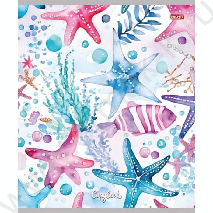 Тетрадь  48л клетка "Подводная тематика" ассорти | Фото 5