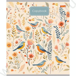 Тетрадь  48л клетка "Рисунки птичек" ассорти | Фото 3