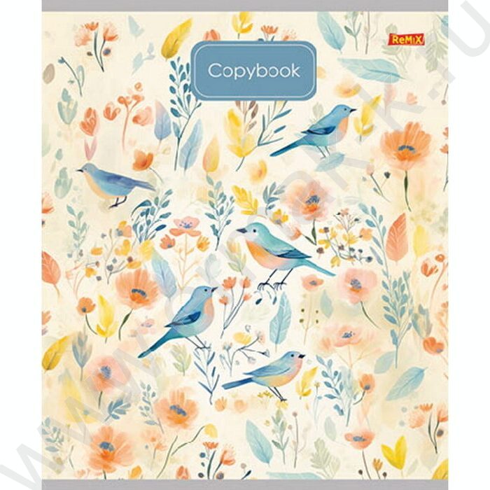 Тетрадь  48л клетка "Рисунки птичек" ассорти | Фото 4