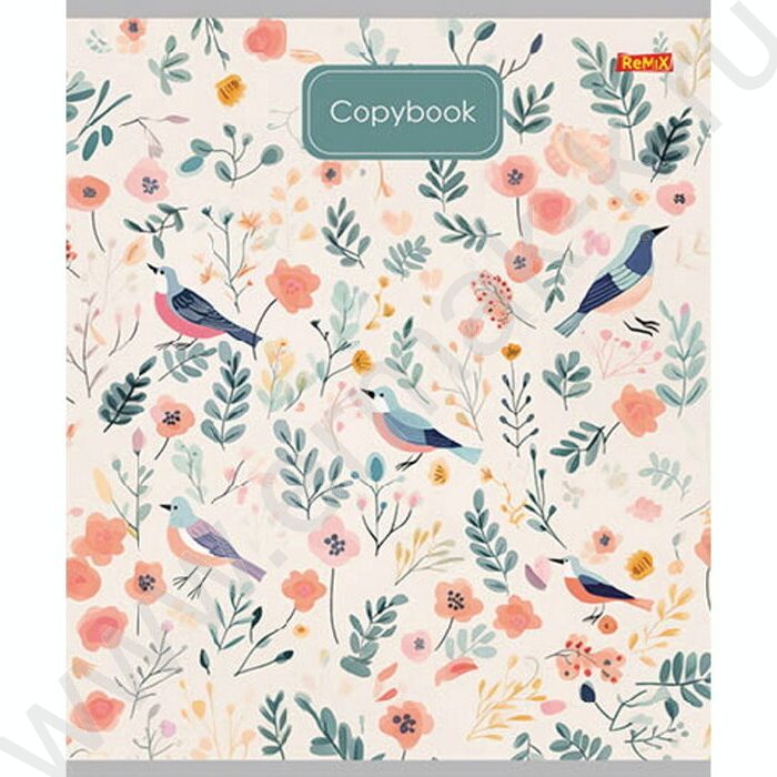 Тетрадь  48л клетка "Рисунки птичек" ассорти | Фото 5
