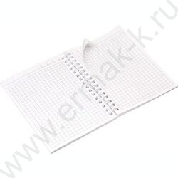 Зап. книжка  80л А6 спираль/бумвинил Metallic Черная | Фото 2