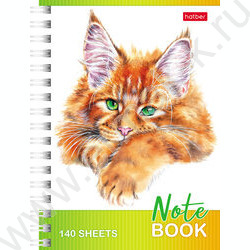 Зап. книжка 140л А6 спираль "Котики бывают разными" | Фото 3