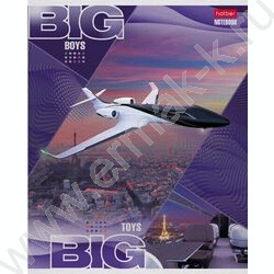 Тетрадь  48л клетка "BIG boys - BIG toys" /металлизиров.картон/выб лак/ 5видов | Фото 2