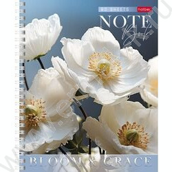 Тетрадь  80л клетка/спираль "Цветение и грация" /ламинация Soft-touch/ 2вида | Фото 2