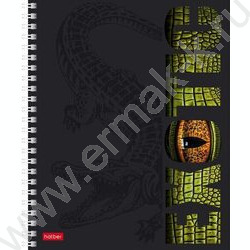 Тетрадь  96л клетка/спираль "Animals print" /мат.ламин. 3D лак/ 4вида | Фото 3