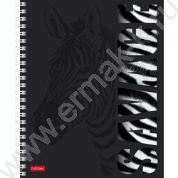 Тетрадь  96л клетка/спираль "Animals print" /мат.ламин. 3D лак/ 4вида | Фото 4