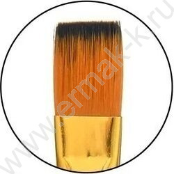 Кисть набор 10шт /нейлон линер,широкие,скошенные,круглые и плоские  №1,3,5,6,8,12,6,2, 2,0/древк | Фото 2