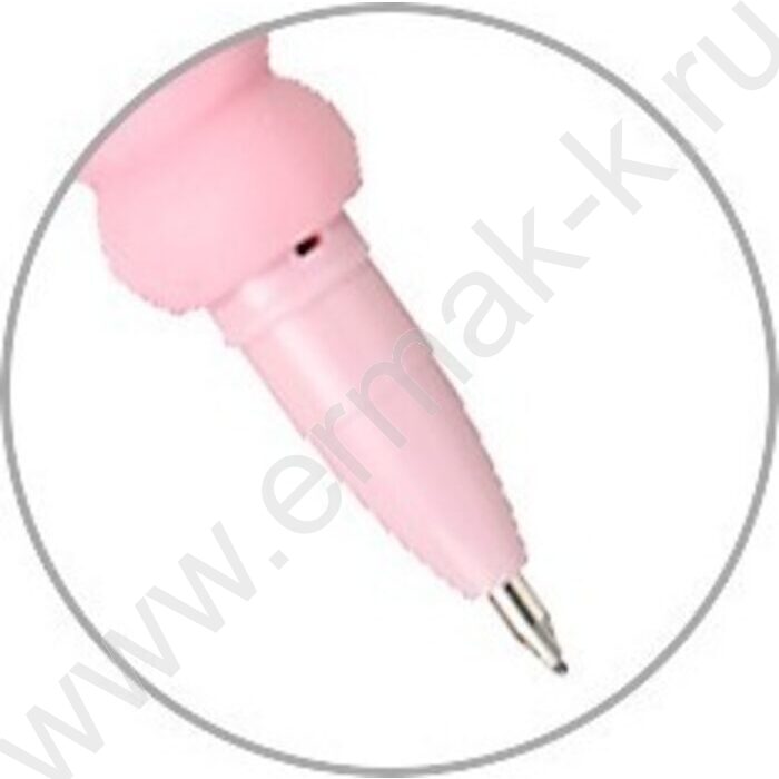 Ручка шар Mermaid синяя 0,5мм/игла,корпус пл.цветной,сменный стержень 130мм | Фото 2