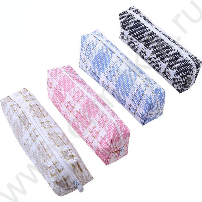 Пенал-косметичка молния "Square" ПВХ ассорти | Фото 1