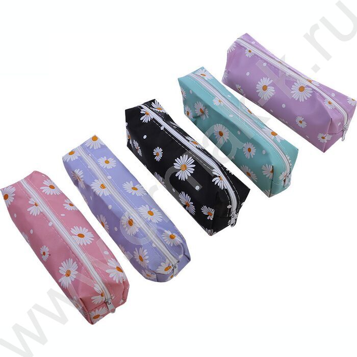 Пенал-косметичка молния "Camomile" ПВХ ассорти | Фото 1