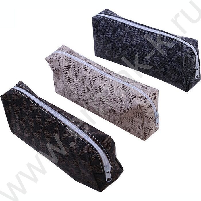 Пенал-косметичка молния "Ego" ПВХ ассорти | Фото 1