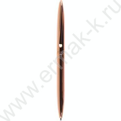 Ручка шар метал пов.мех. Florenzo синяя/корпус розовое золото "Цветок лотоса на белом" | Фото 2