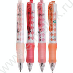 Ручка гелевая авт черная 0,5мм "Morn Shine Наряд принцес" /цв.корпус, пакет zip-lock ассорти 4 в | Фото 1