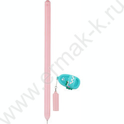 Ручка гелевая синяя 0,5мм  Сланцы /игла,цв.корпус ассорти с подвеской | Фото 2