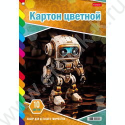 Картон цв. мелов. А4 10л/10цв Волшебный Веер на заклепке 9 дизайнов | Фото 5