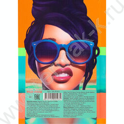 Зап. книжка  64л А6 тв.обл. "Девушка в очках" /глянц.лам/лён | Фото 4