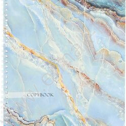 Тетрадь  60л А4 клетка/спираль "Голубой мрамор-1" | Фото 1