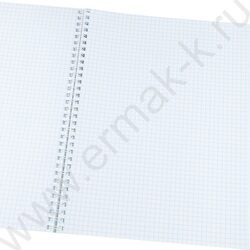 Тетрадь  60л А4 клетка/спираль "Голубой мрамор-1" | Фото 2