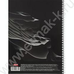 Тетрадь  80л А4 клетка/спираль "Концептуальный чёрный" | Фото 3