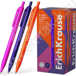 Ручка шар авт R-305 Matic Caribbean Sunset 0,7мм, синяя /корпус - ассорти | Фото 1