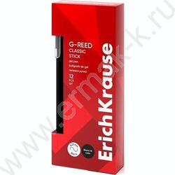 Ручка гелевая черная 0,38мм  G-Reed Stick Classic | Фото 2