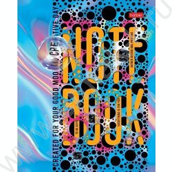 Тетрадь  48л клетка "Bubbler book" /металлизиров.картон/ 5видов | Фото 1