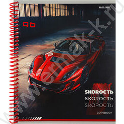 Тетрадь  96л клетка/спираль "Авто класса премиум" /твин-лак/ ассорти | Фото 2