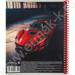 Тетрадь  96л клетка/спираль "Авто класса премиум" /твин-лак/ ассорти | Фото 3