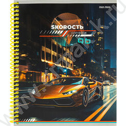 Тетрадь  96л клетка/спираль "Авто класса премиум" /твин-лак/ ассорти | Фото 4