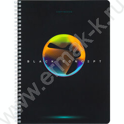 Тетрадь  96л А4 клетка/спираль "Абстрактный концепт" /софт-тач/ | Фото 1