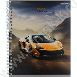 Тетрадь  96л клетка/спираль/двойная обложка "Разные автомобили" | Фото 2