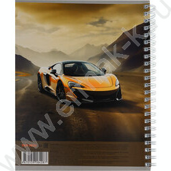 Тетрадь  96л клетка/спираль/двойная обложка "Разные автомобили" | Фото 3