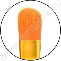 Кисть набор 10шт /нейлон круглые и плоские  №4, 2, 5/8, 1, 3, 5, 2, 8, 6, 2/0/ древко фиолетовог | Фото 3