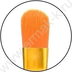 Кисть набор 10шт /нейлон круглые и плоские  №4, 2, 5/8, 1, 3, 5, 2, 8, 6, 2/0/ древко синего цве | Фото 3