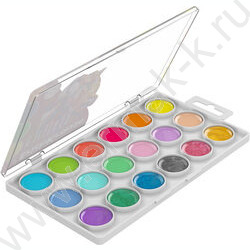 Акварель 18цв  Safari "Neon+Pastel+Pearl" с УФ защитой яркости, б/кисточки | Фото 3